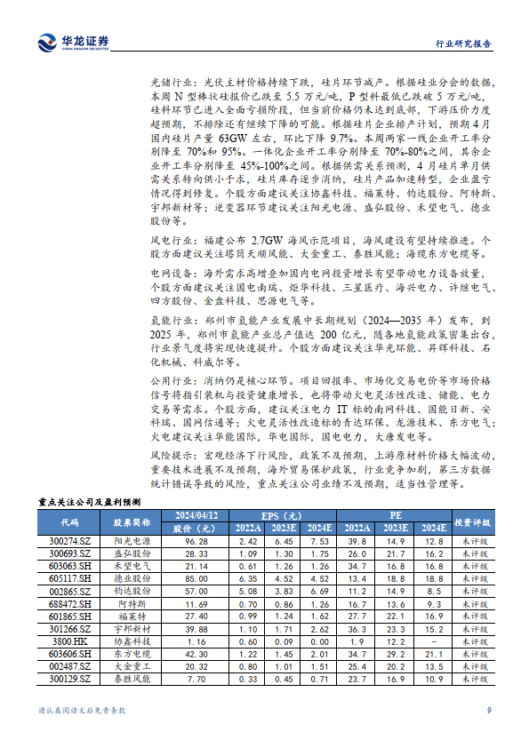 华泰证券：硅料龙头减产释放积极信号，产业链价格有望上涨